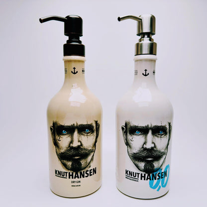 Gin Seifenspender aus echter Ginflasche – Handgemachter nachfüllbarer Pumpspender – Upcycling Seifenspender – Geschenkidee für Gin Liebhaber