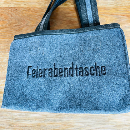 4x Flaschentasche, Getränkehalter aus Filz für 6 Flaschen