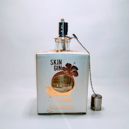 Gin oil lamp “Skin“ | Handmade oil lamp from Skin Gin bottles | Upcycling | Handcrafted | Individual | Gift | Decoration | H:20cm, 0.5l