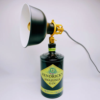 Gin Vintage-Lampen | Handgemachte nachhaltige Tischlampe aus Gin Flaschen | Einzigartige Geschenkidee | Deko-Licht | Upcycling Leuchten
