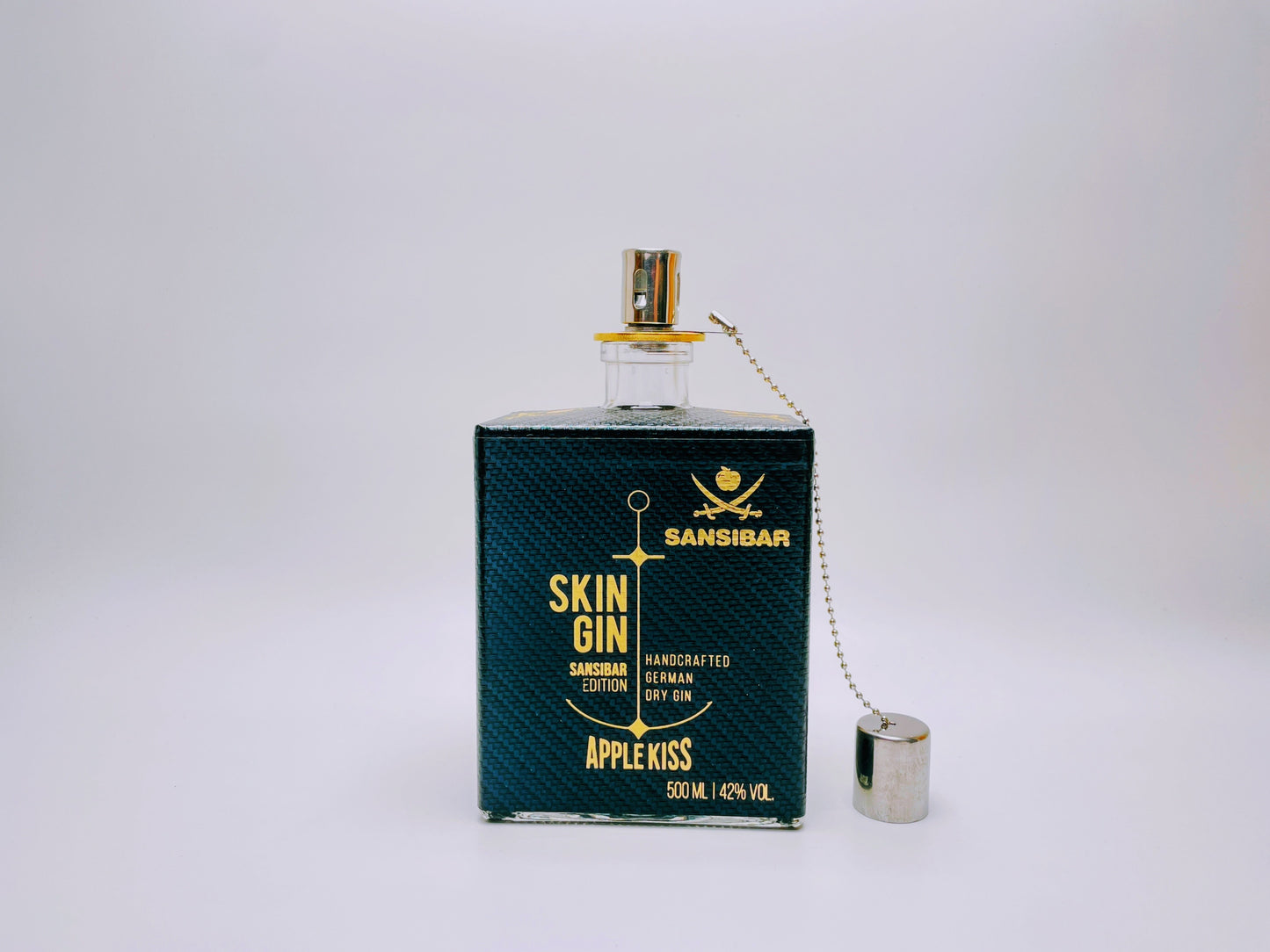Gin Öllampe “Skin“ | Handgemachte Upcycling Lampe aus Gin Flasche | Vintage Deko | Individuell | Geschenkidee | Nachhaltig & Einzigartig
