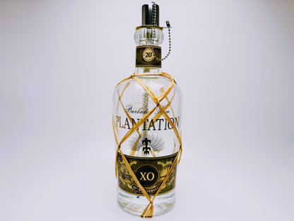 Rum-Öllampe ”Plantation XO 20th Anniversary” | Handgemachte Öllampe aus Rum-Flaschen | Upcycling | Handgemacht | Geschenk | Deko | H:27cm