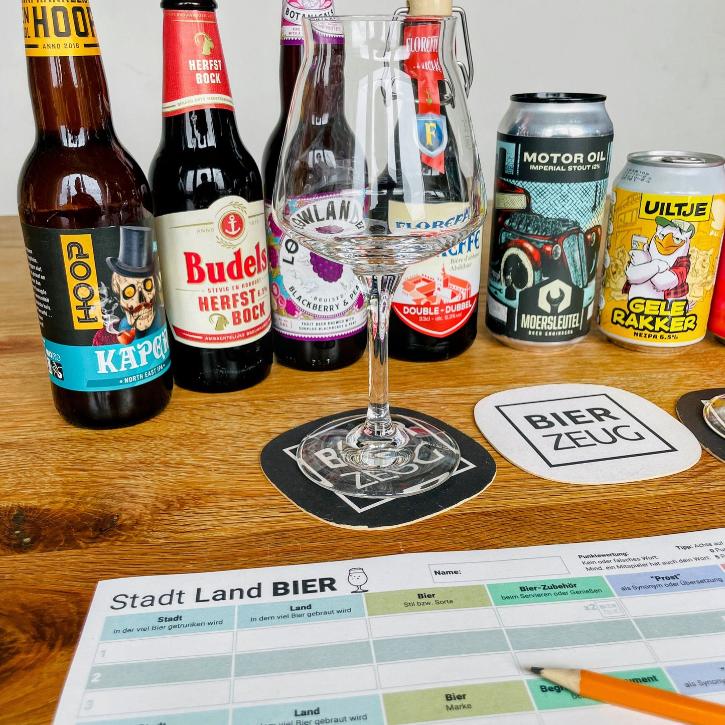 Stadt Land BIER | Kult-Spiel ”Stadt Land Fluss” für Bierliebhaber | Neu aufgelegt für Bier-Enthusiasten | Download als PDF zum Ausdrucken