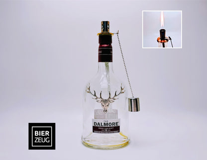 Whisky-Öllampe Dalmore | Handgemachte Öllampe aus Dalmore Whiskey Flaschen | Upcycling | Individuell | Geschenk | Schottland | Deko