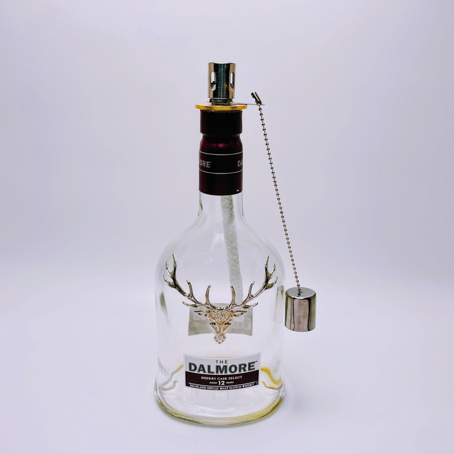 Whisky-Öllampe Dalmore | Handgemachte Öllampe aus Dalmore Whiskey Flaschen | Upcycling | Individuell | Geschenk | Schottland | Deko