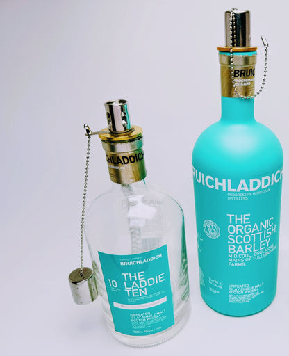 Whisky-Öllampe ”Bruichladdich” | Handgemachte Öllampe aus Bruichladdich Flaschen | Upcycling | Individuell | Geschenk | Schottland | Deko