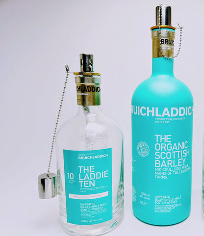 Whisky-Öllampe ”Bruichladdich” | Handgemachte Öllampe aus Bruichladdich Flaschen | Upcycling | Individuell | Geschenk | Schottland | Deko