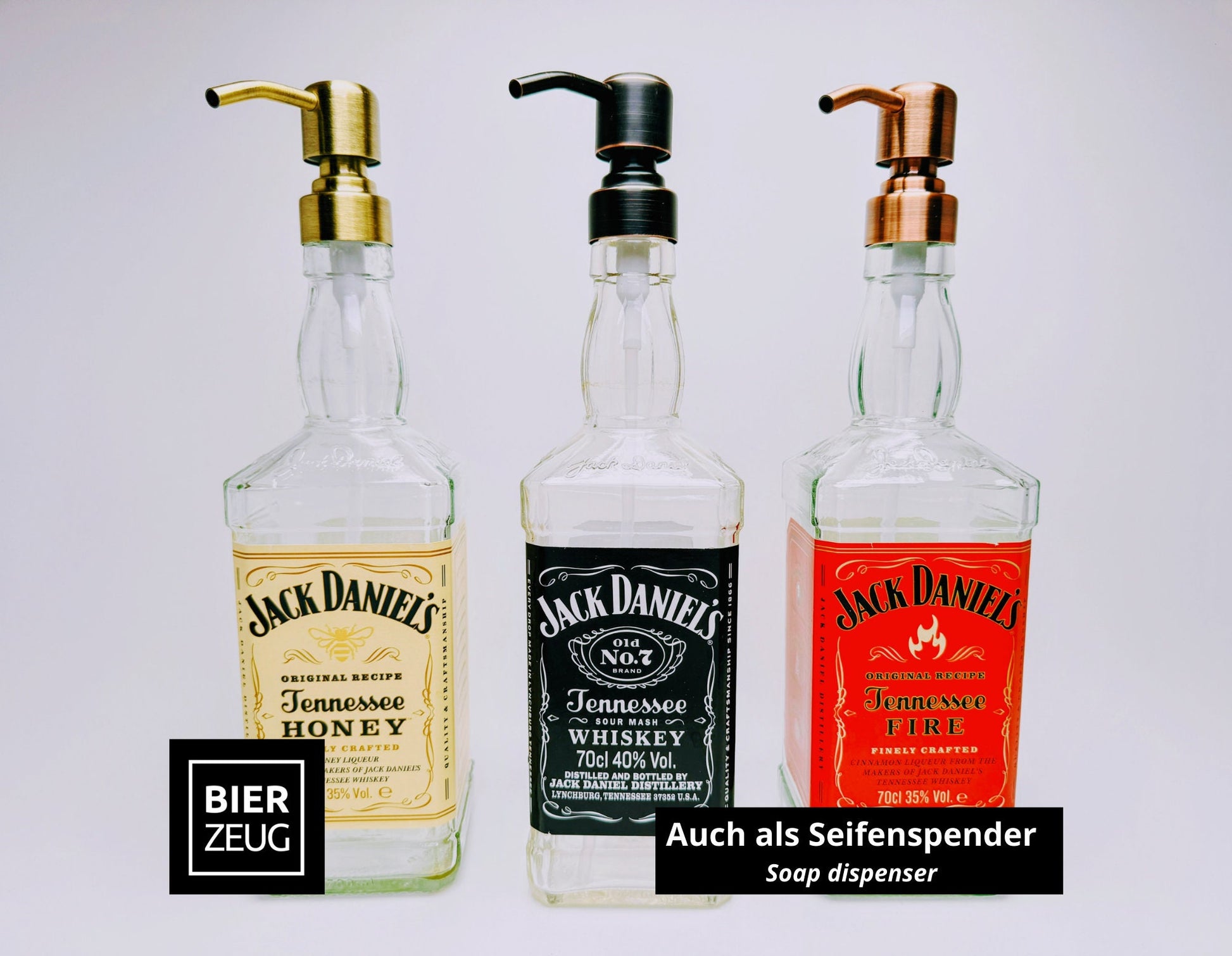 Whisky-Öllampe ”Jack Daniels” | Handgemachte Öllampe aus Jack Daniels Single Barrel Flasche | Upcycling Deko | Individuelles Geschenk