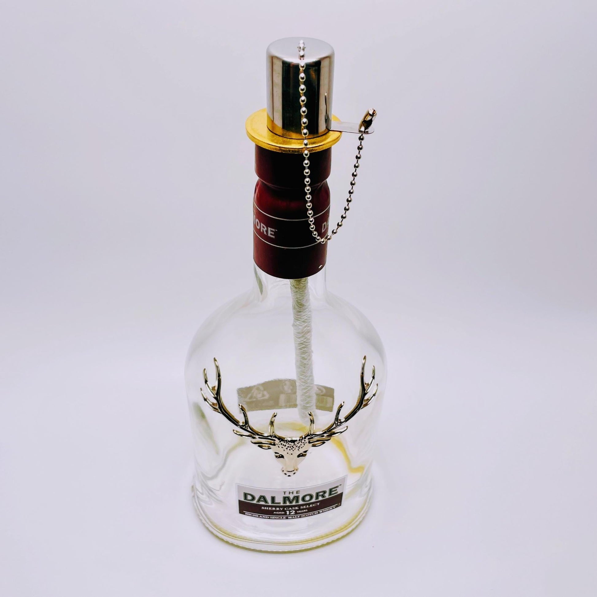 Whisky-Öllampe Dalmore | Handgemachte Öllampe aus Dalmore Whiskey Flaschen | Upcycling | Individuell | Geschenk | Schottland | Deko
