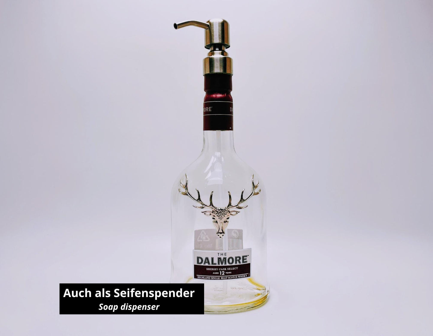 Whisky-Öllampe Dalmore | Handgemachte Öllampe aus Dalmore Whiskey Flaschen | Upcycling | Individuell | Geschenk | Schottland | Deko