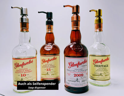 Whisky-Öllampe Glenfarclas | Handgemachte Öllampe aus Glenfarclas Whiskey Flaschen | Upcycling | Individuell | Geschenk | Schottland | Deko