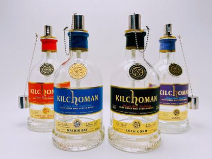 Whisky-Öllampe Kilchoman | Handgemachte Öllampe aus Kilchoma Whiskey Flaschen | Upcycling | Individuell | Geschenk | Schottland | Deko