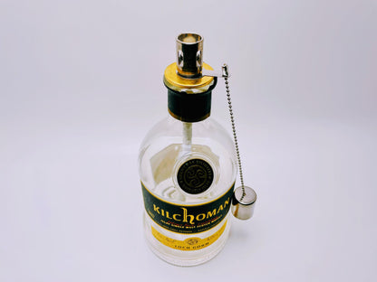 Whisky-Öllampe Kilchoman | Handgemachte Öllampe aus Kilchoma Whiskey Flaschen | Upcycling | Individuell | Geschenk | Schottland | Deko