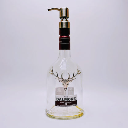 Whisky-Seifenspender Dalmore | Upcycling Pumpspender aus Dalmore Whiskey Flaschen | Nachfüllbar mit Seife | Bad Deko | Geschenk Jäger