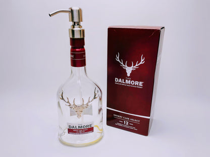 Whisky-Seifenspender Dalmore | Upcycling Pumpspender aus Dalmore Whiskey Flaschen | Nachfüllbar mit Seife | Bad Deko | Geschenk Jäger
