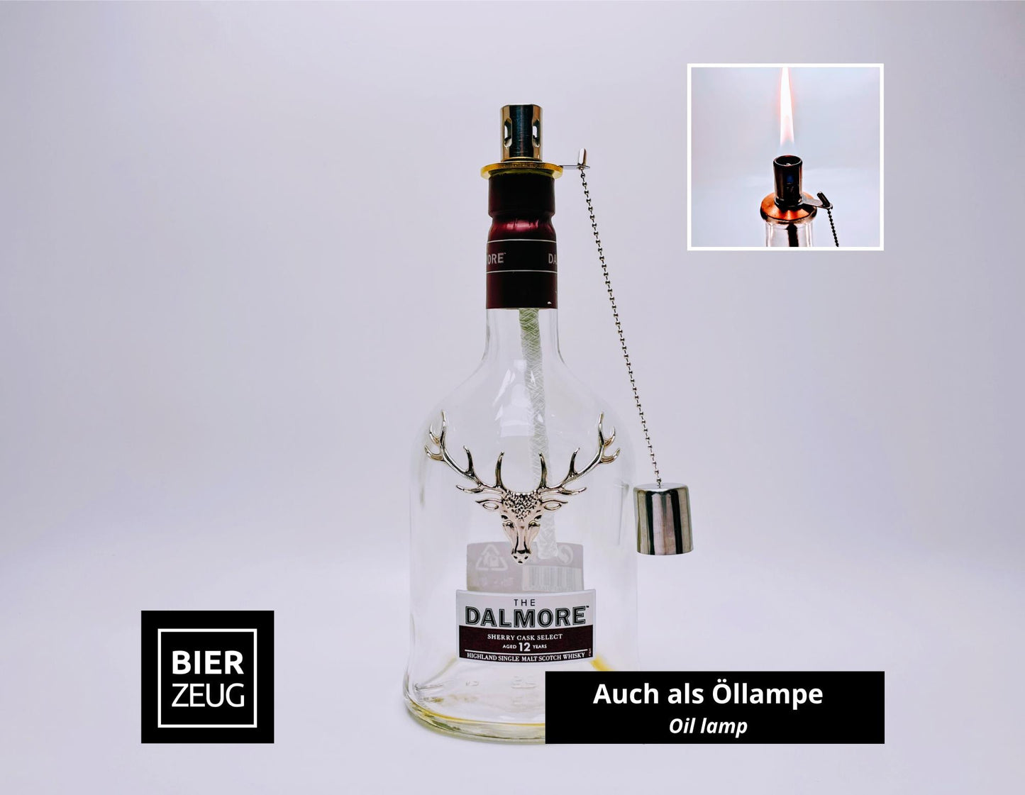 Whisky-Seifenspender Dalmore | Upcycling Pumpspender aus Dalmore Whiskey Flaschen | Nachfüllbar mit Seife | Bad Deko | Geschenk Jäger