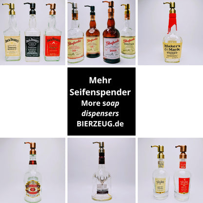 Whisky-Seifenspender Glenfarclas | Upcycling Pumpspender aus Glenfarclas Whiskey Flaschen | Nachfüllbar mit Seife | Bad Deko | Geschenk
