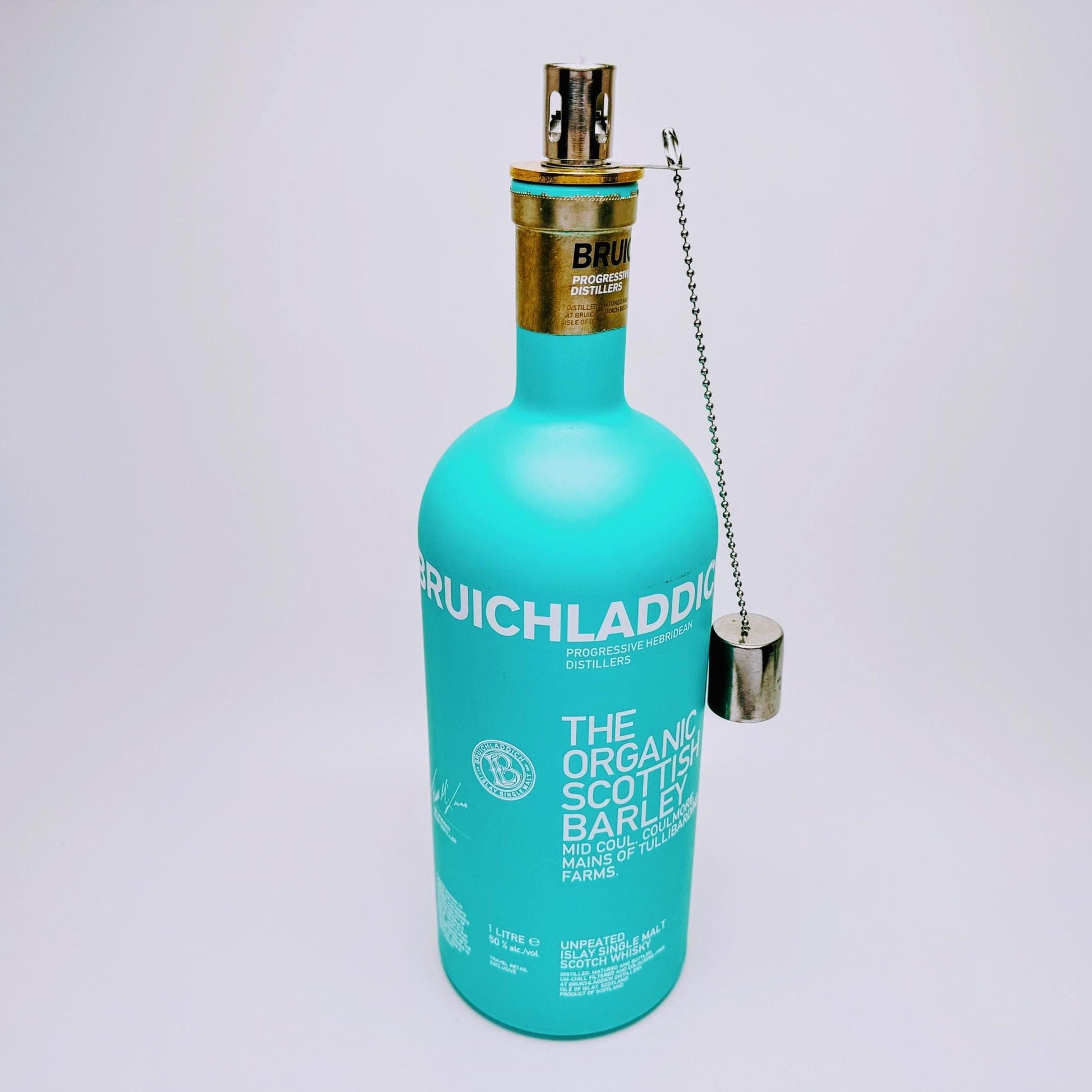 Whisky Öllampe aus echter Whiskyflasche – Handgemachte Upcycling Design Öllampe mit warmem Flammenlicht – Geschenkidee für Whisky Liebhaber