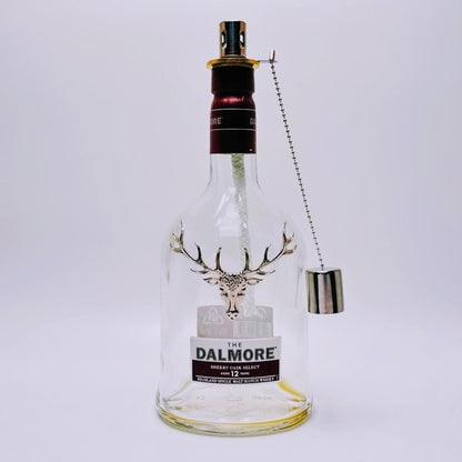 Whisky Öllampe aus echter Whiskyflasche – Handgemachte Upcycling Design Öllampe mit warmem Flammenlicht – Geschenkidee für Whisky Liebhaber