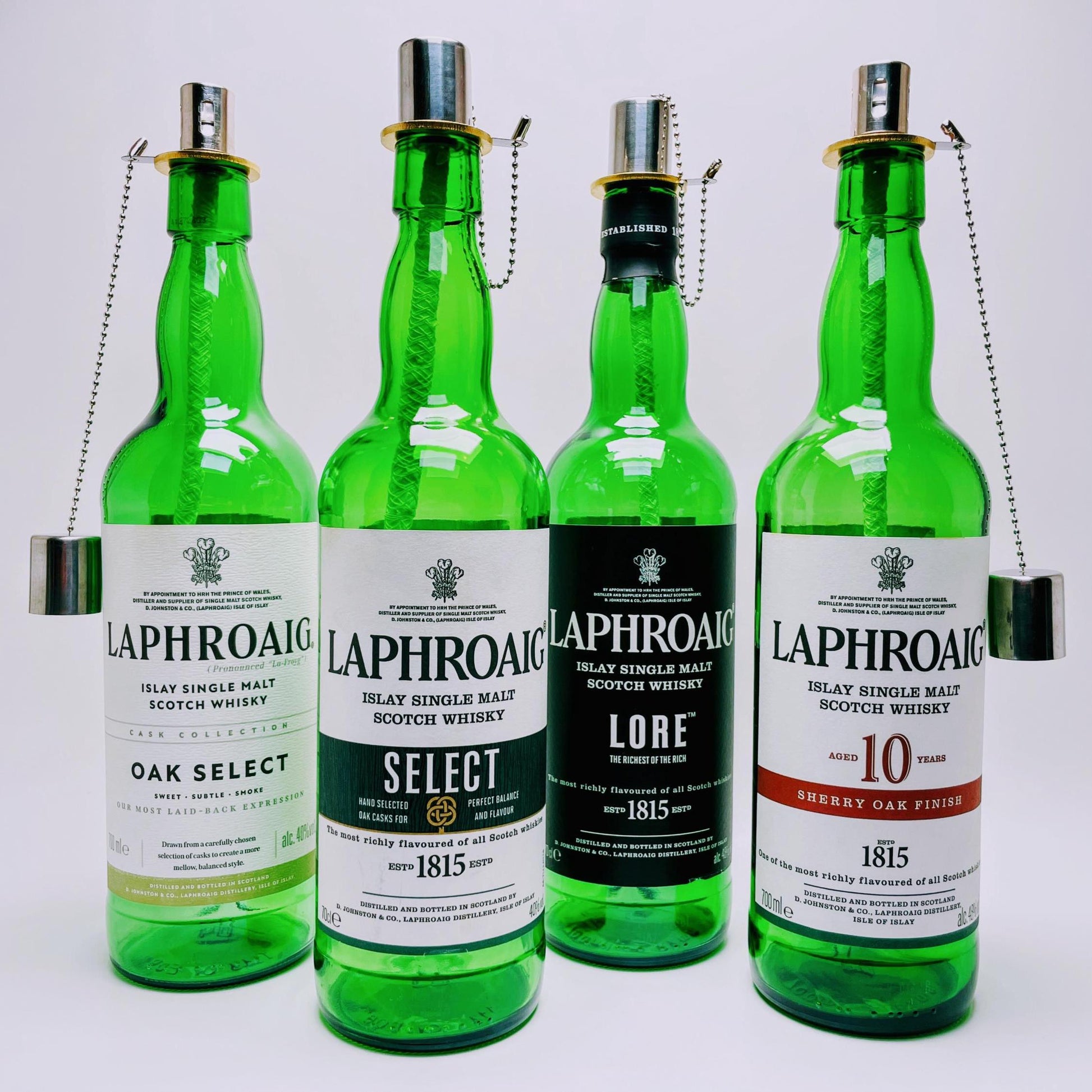 Whisky Öllampe aus echter Whiskyflasche – Handgemachte Upcycling Design Öllampe mit warmem Flammenlicht – Geschenkidee für Whisky Liebhaber