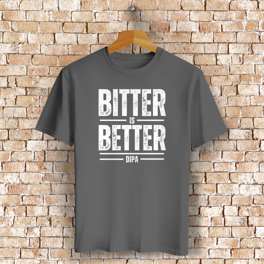 Bitter is Better – DIPA T-Shirt für Craftbier-Fans & Hopfen-Liebhaber - Bio-Baumwolle - Unisex