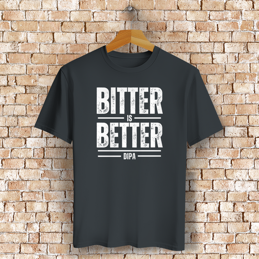 Bitter is Better – DIPA T-Shirt für Craftbier-Fans & Hopfen-Liebhaber - Bio-Baumwolle - Unisex