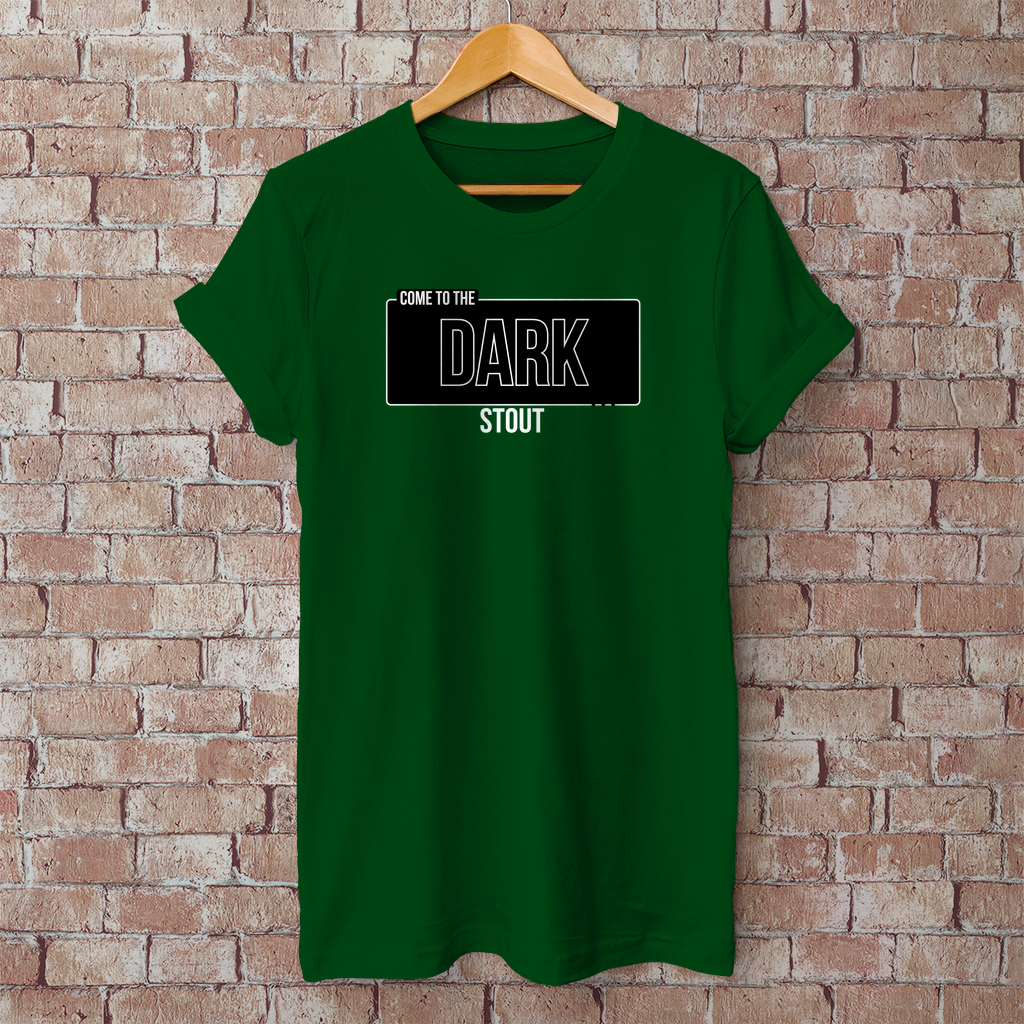 Come to the Dark STOUT T-Shirt – Humorvolles Bier-Shirt für Stout-Fans & Craftbier-Nerds - 100% Baumwolle