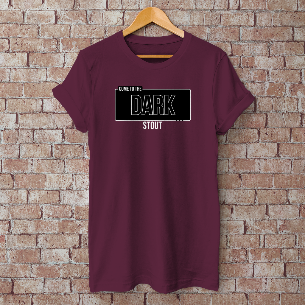 Come to the Dark STOUT T-Shirt – Humorvolles Bier-Shirt für Stout-Fans & Craftbier-Nerds - 100% Baumwolle