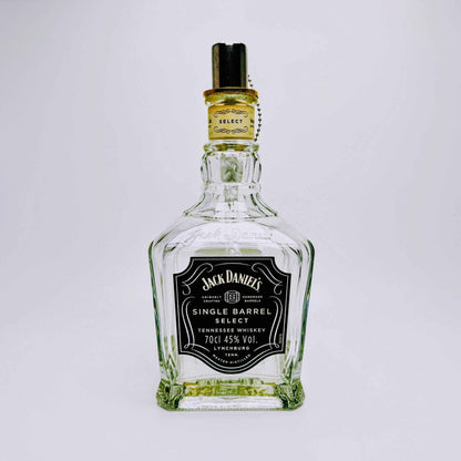 Whisky-Öllampe ”Jack Daniels” | Handgemachte Öllampe aus Jack Daniels Single Barrel Flasche | Upcycling Deko | Individuelles Geschenk