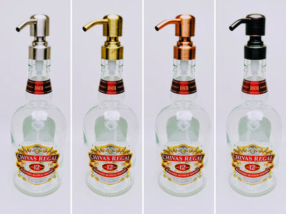 Whisky-Seifenspender “Whisky Wave” | Handgemachter Pumpspender aus Whiskyflaschen | Ideal für Bad & Küche | Top Geschenk für Whiskyfans