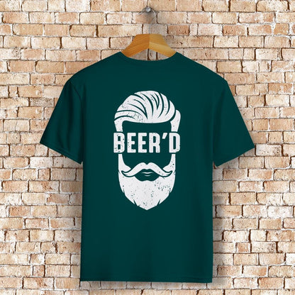 BEER'D T-Shirt mit Rückendruck – Bart trifft Bier - Für Craftbier und Bart-Fans mit Humor - 100% Bio-Baumwolle & Premium-Qualität