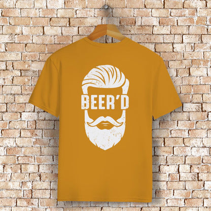 BEER'D T-Shirt mit Rückendruck – Bart trifft Bier - Für Craftbier und Bart-Fans mit Humor - 100% Bio-Baumwolle & Premium-Qualität