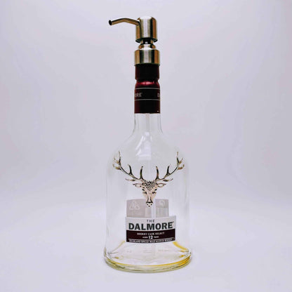 Whisky-Seifenspender Dalmore | Upcycling Pumpspender aus Dalmore Whiskey Flaschen | Nachfüllbar mit Seife | Bad Deko | Geschenk Jäger