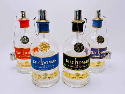 Whisky-Öllampe Kilchoman | Handgemachte Öllampe aus Kilchoma Whiskey Flaschen | Upcycling | Individuell | Geschenk | Schottland | Deko