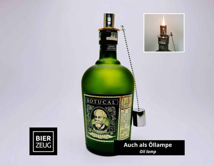 Botucal Rum Lampe | Handgemachte Upcycling Tischlampe aus Botucal Rum Flasche | Einzigartige Geschenkidee | Deko