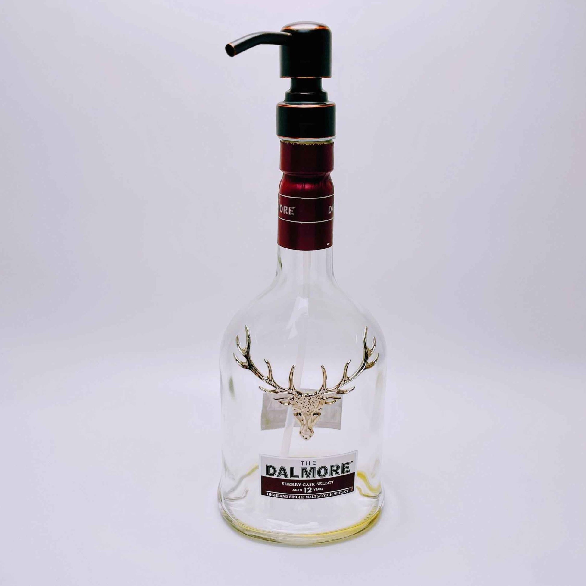 Whisky-Seifenspender Dalmore | Upcycling Pumpspender aus Dalmore Whiskey Flaschen | Nachfüllbar mit Seife | Bad Deko | Geschenk Jäger
