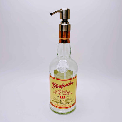Whisky-Seifenspender Glenfarclas | Upcycling Pumpspender aus Glenfarclas Whiskey Flaschen | Nachfüllbar mit Seife | Bad Deko | Geschenk