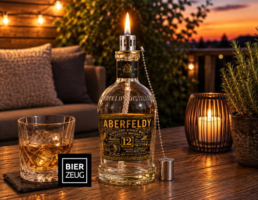 Whisky-Öllampe ”Aberfeldy” | Handgemachte Öllampe aus Aberfeldy Whiskey Flasche | Upcycling Deko | Individuelles Geschenk
