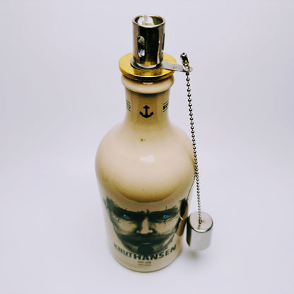 Gin oil lamp "Knut Hansen" | Handmade oil lamp from Knut Hansen bottles | Upcycling | Handcrafted | Individual | Gift | Decoration