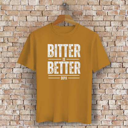 Bitter is Better – DIPA T-Shirt für Craftbier-Fans & Hopfen-Liebhaber - Bio-Baumwolle - Unisex