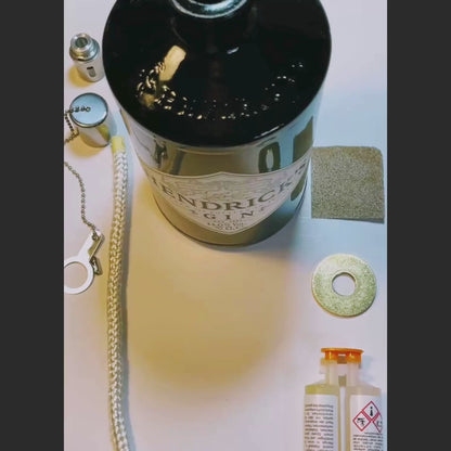 DIY oil lamp kit for bottle upcycling | Complete set with glue &amp; instructions | Turn your favorite bottles into oil lamps | For beer, gin, whiskey, rum bottles etc.