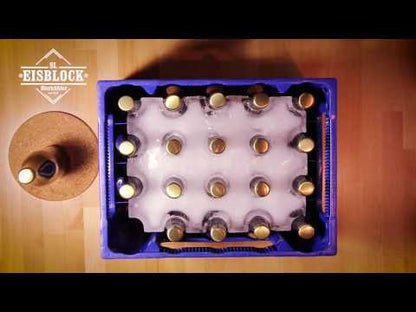 Eisblock Bierkühler | Der revolutionäre Bierkastenkühler für Hopfenhelden | Für 20x0,5l oder 24x0,33l - Jetzt eiskalt bestellen!