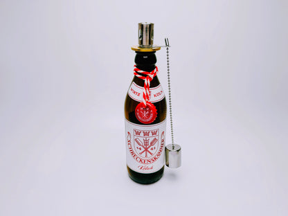 Kölsch Oil Lamp "Cologne Lights" | Handmade Upcycling Oil Lamps from Kölsch Bottles | Gift for Cologne Fans | Ideal for Garden & Balcony