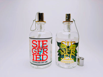 Gin Öllampe "Siegfried" | Handgemachte Öllampe aus Siegfried Gin Flaschen | Upcycling | Handgefertigt | Individuell | Geschenk | Deko