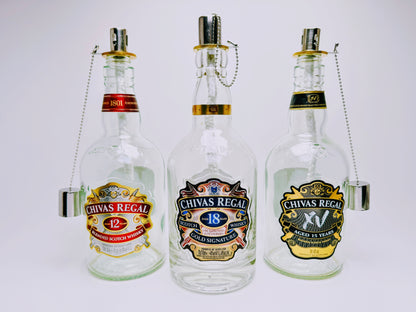 Whisky oil lamp "Chivas Glow" | Handmade oil lamp from Chivas Regal bottles | Upcycling | Individual | Gift | Scotland | Decoration