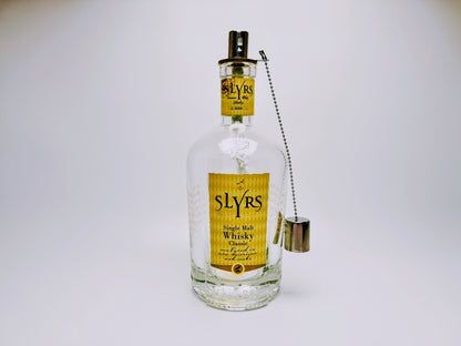 Whisky-Öllampe "Slyrs Shine" | Handgemachte Öllampe aus Slyrs Whisky Flaschen | Upcycling | Individuell | Geschenk | München | Bayern | Deko