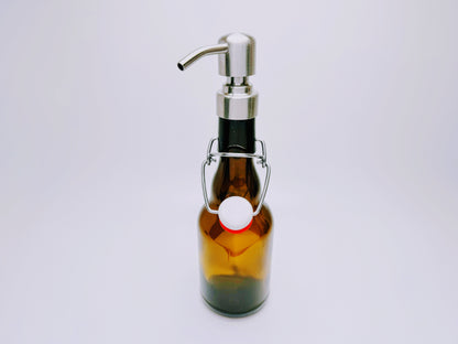 Swing top bottle soap dispenser "Swing top shower" | Handmade &amp; refillable soap dispensers made from swing top bottles | Upcycling gift for Flensburg fans