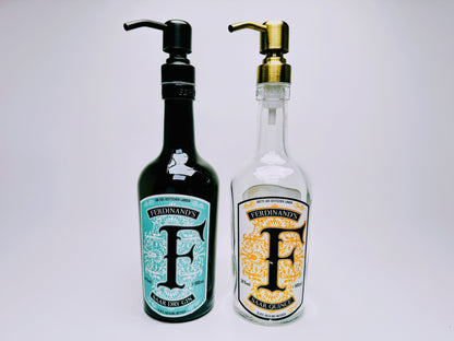 Gin soap dispenser "Ferdinand" | Upcycling pump dispenser from Ferdinand's gin bottle | Refillable with soap | Bathroom decoration | Gift Mosel