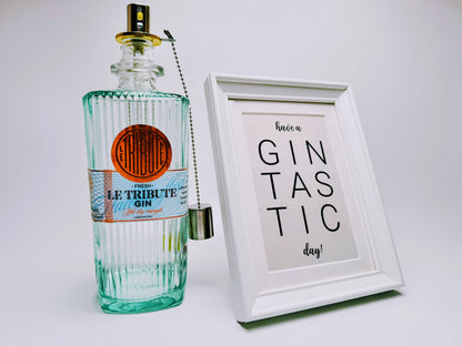 Gin Öllampe "Le Tribute" | Handgemachte Öllampe aus Le Tribute Gin Flaschen | Upcycling | Handgefertigt | Individuell | Geschenk | Deko