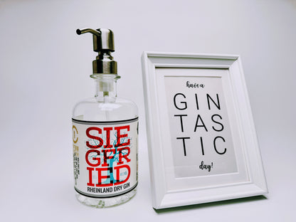 Gin-Seifenspender "Siegfried" | Upcycling Pumpspender aus Siegfried Gin Flaschen | Nachfüllbar mit Seife etc. | Bad Deko | Geschenk Bonn